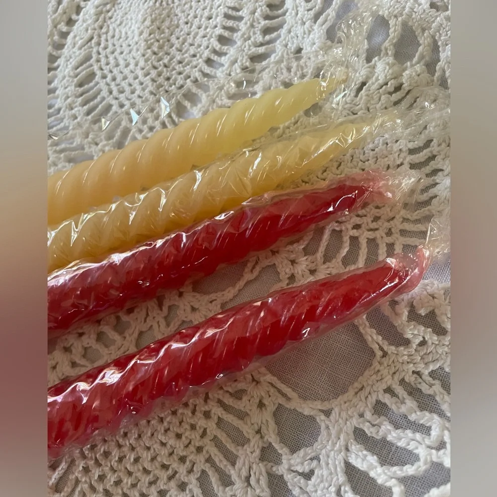 Vintage spiral 13” taper‎ candles